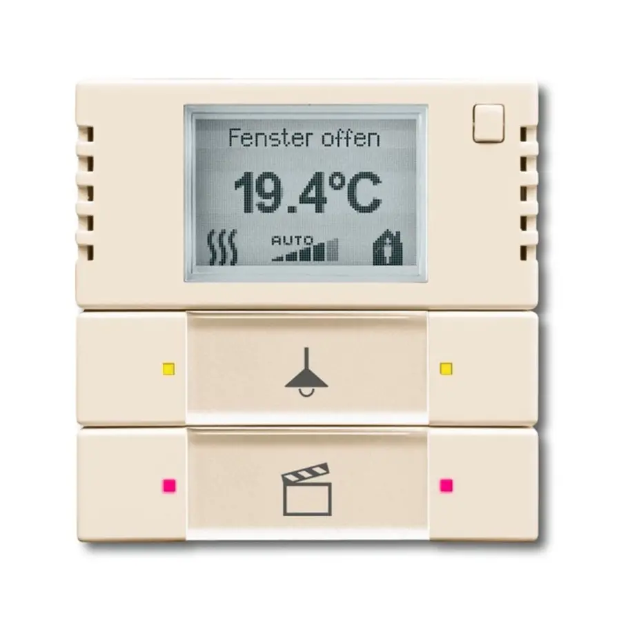 Busch-Jaeger knx bed elem 2/4v f-ivoor (6128/28-82)