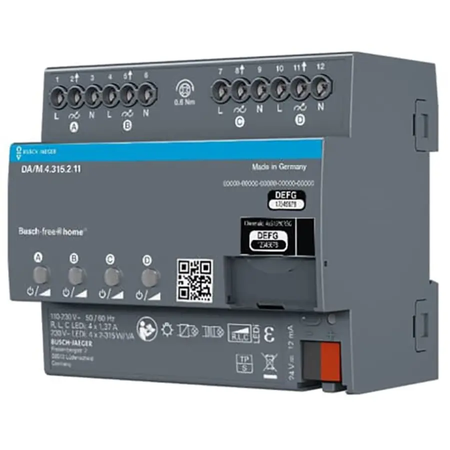 Busch-Jaeger f2h led dimmer 4v 315w (DA/M.4.315.2.11)