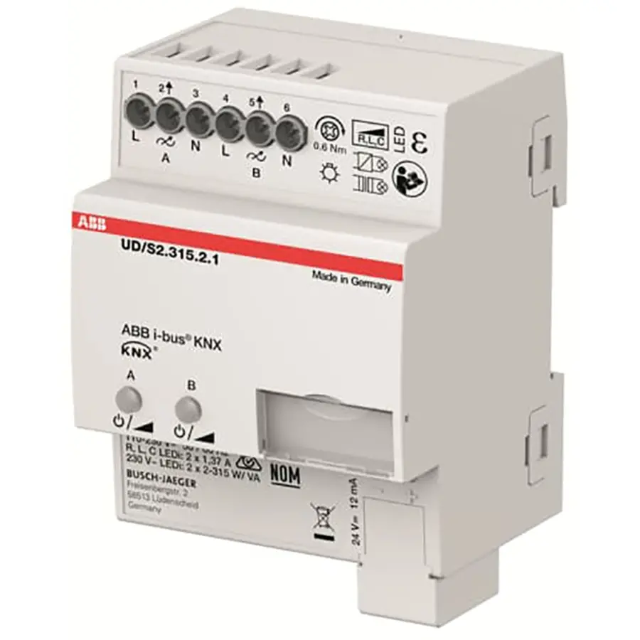 Busch-Jaeger knx ud dimmer 2-v (UD/S2.315.2.1)