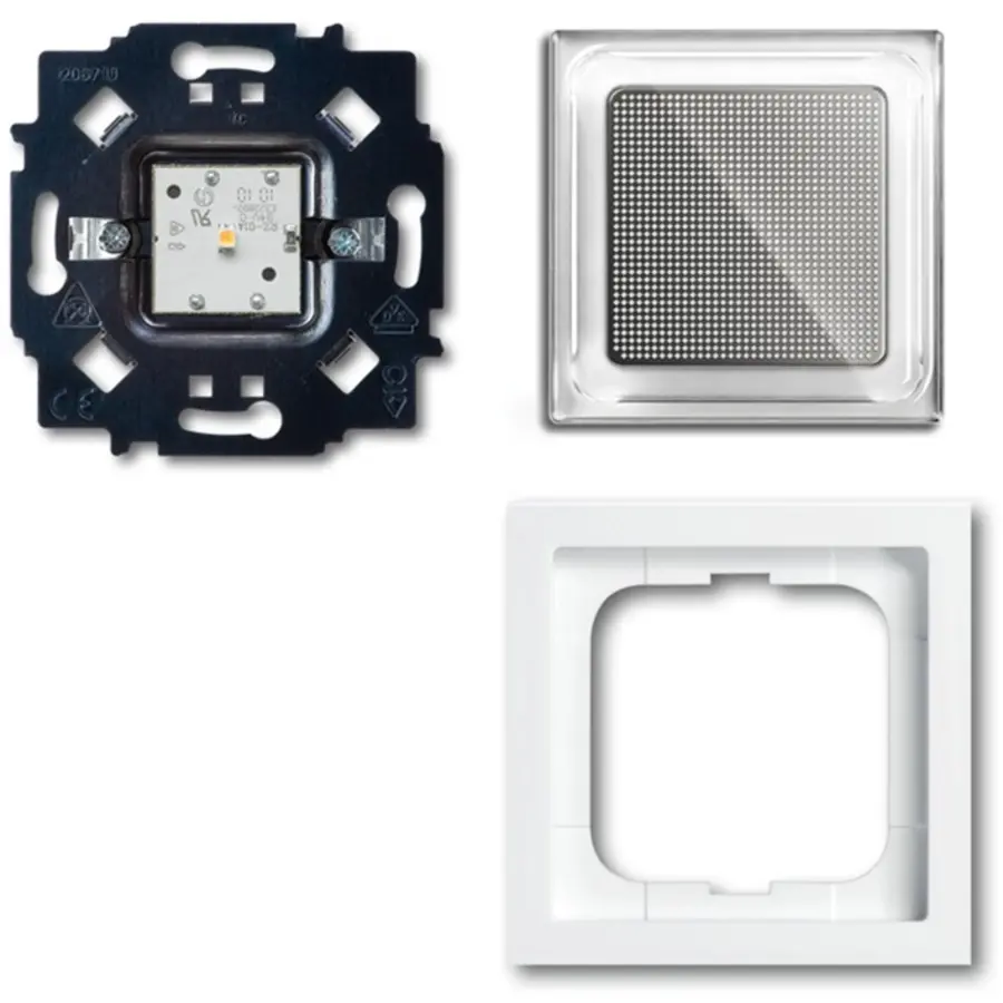 Busch-Jaeger wandmodule 1 lichtrichting Busch-iceLight complete set Future Linear studiowit glans (2069/11-84)
