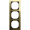 Busch-Jaeger afdekraam 3v art-glas zwart/go (1723-4013)