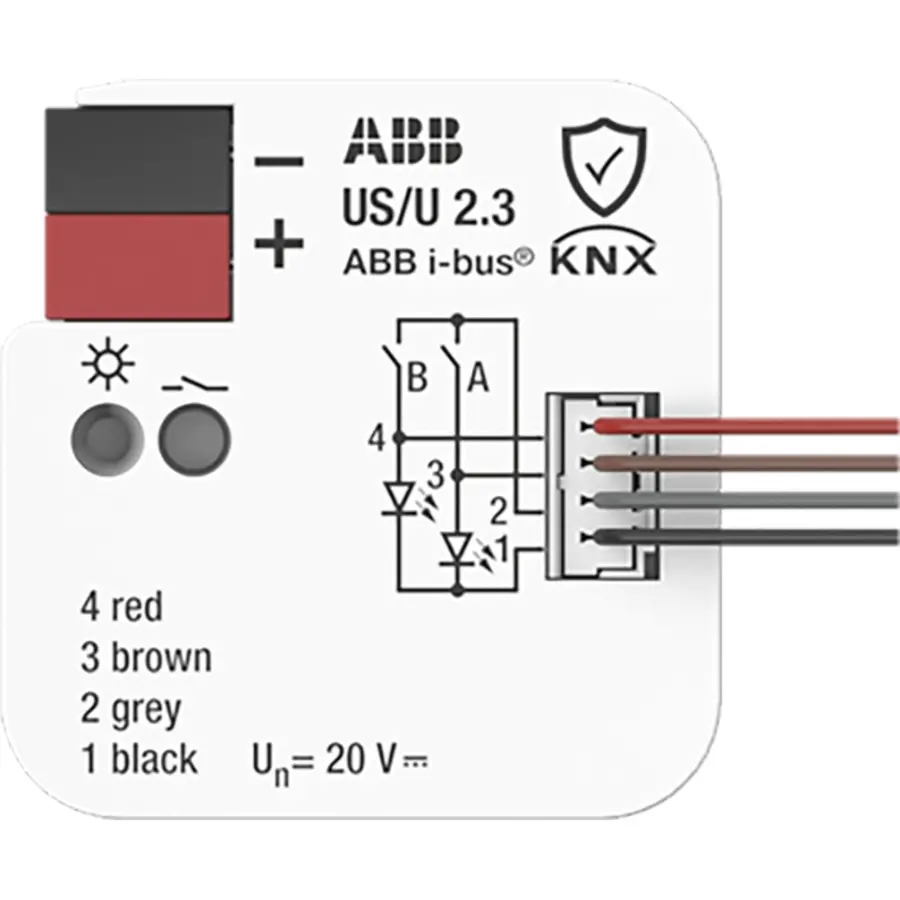 Busch-Jaeger binaire ingang 2v pot vrij inb (US/U2.3)