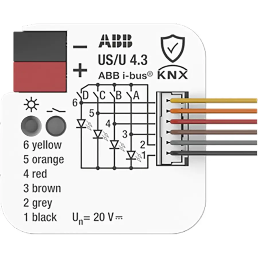 Busch-Jaeger binaire ingang 4v pot vrij inb (US/U4.3)