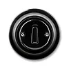 Busch-Jaeger drukcontact decento zw pors (MU2022 UJ-64 BLACK)