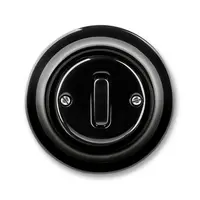 Busch-Jaeger drukcontact decento zw pors (MU2022 UJ-64 BLACK)