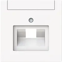 Busch-Jaeger centraalplaat RJ45 wandcontactdoos 1-voudig Art Linear studiowit mat (1803-44M)