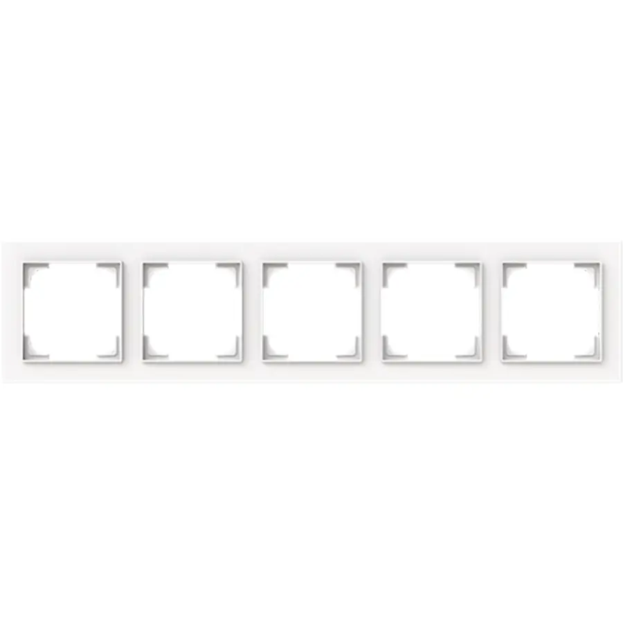 Busch-Jaeger afdekraam 5-voudig Art Linear studiowit mat (1725-44M)