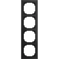 Busch-Jaeger afdekraam 4-voudig Art Linear glas zwart (1724-4025)