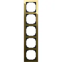 Busch-Jaeger afdekraam 5-voudig Art Linear glas zwart/goud (1725-4013)