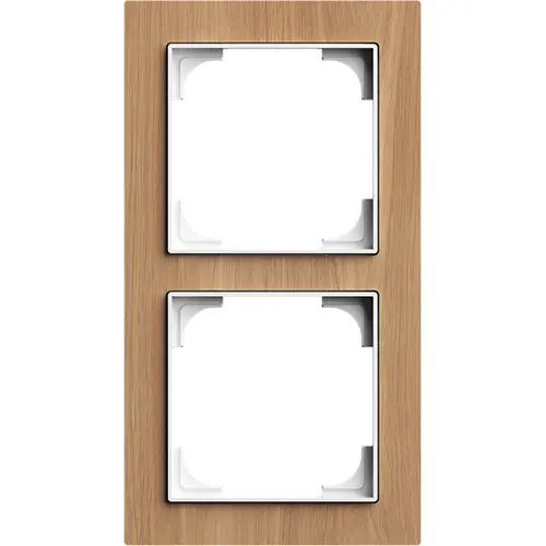 Busch-Jaeger afdekraam 2-voudig Art Linear hout eiken (1722-4083) Busch-Jaeger afdekraam 2-voudig Art Linear hout eiken (1722-4083)