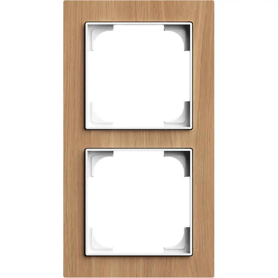 Busch-Jaeger afdekraam 2-voudig Art Linear hout eiken (1722-4083)