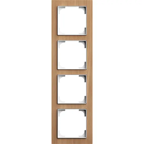 Busch-Jaeger afdekraam 4-voudig Art Linear hout eiken (1724-4083) Busch-Jaeger afdekraam 4-voudig Art Linear hout eiken (1724-4083)