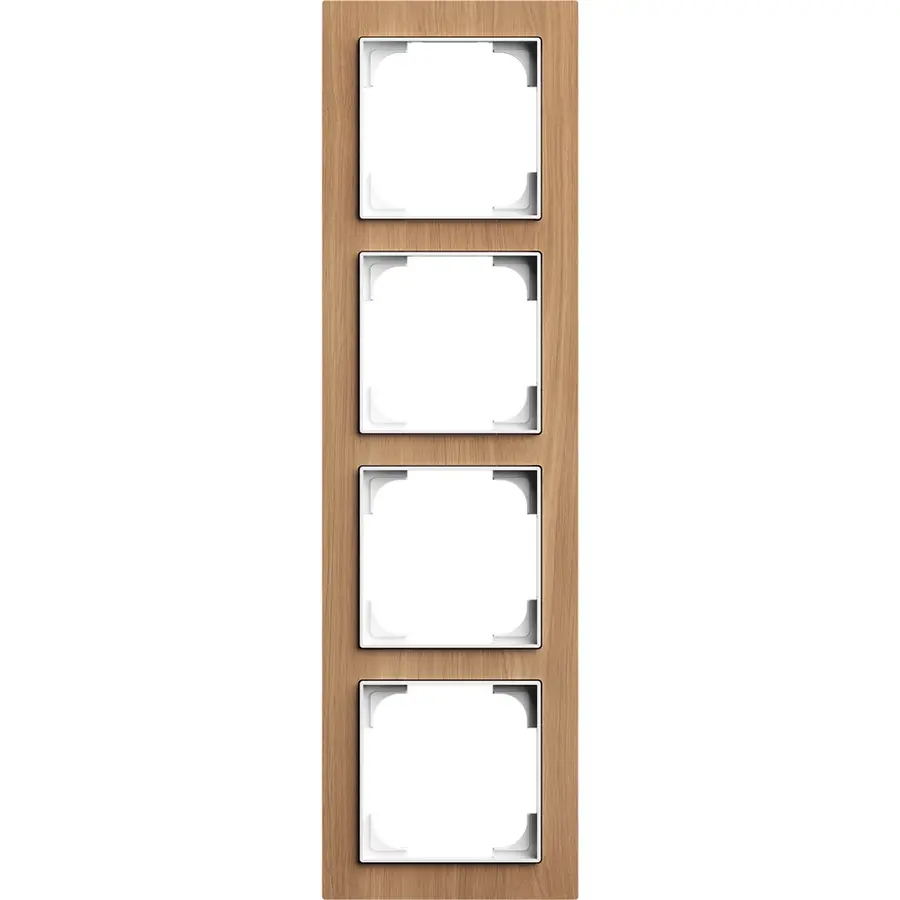 Busch-Jaeger afdekraam 4-voudig Art Linear hout eiken (1724-4083)
