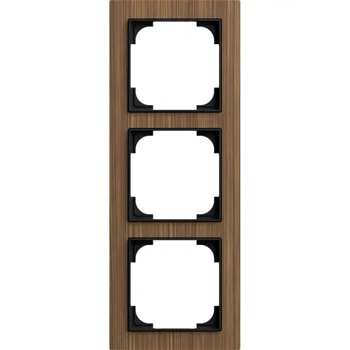 Busch-Jaeger afdekraam 3-voudig Art Linear hout walnoot (1723-4086) Busch-Jaeger afdekraam 3-voudig Art Linear hout walnoot (1723-4086)