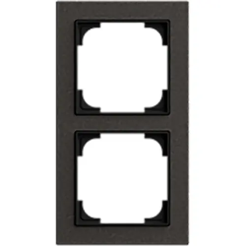 Busch-Jaeger afdekraam 2-voudig Art Linear papier zwart (1722-4045) Busch-Jaeger afdekraam 2-voudig Art Linear papier zwart (1722-4045)