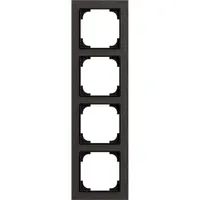 Busch-Jaeger afdekraam 4-voudig Art Linear papier zwart (1724-4045)