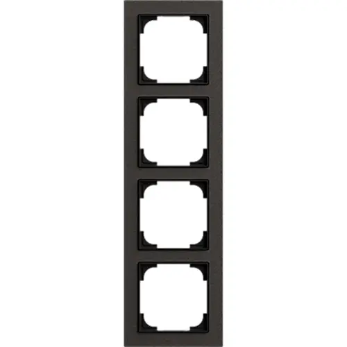 Busch-Jaeger afdekraam 4-voudig Art Linear papier zwart (1724-4045) Busch-Jaeger afdekraam 4-voudig Art Linear papier zwart (1724-4045)