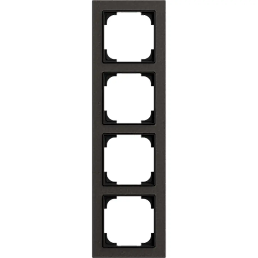 Busch-Jaeger afdekraam 4-voudig Art Linear papier zwart (1724-4045)