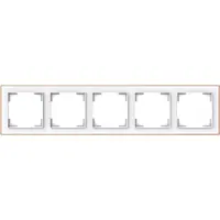 Busch-Jaeger afdekraam 5v mwt/ros goud (1725-441M)