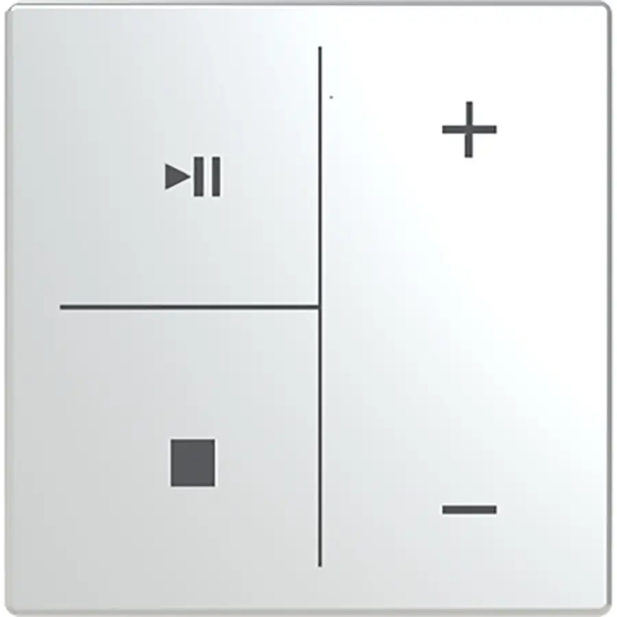 Busch-Jaeger cpl 4v knop muziek symb rvs (LFMW/A.4.63.11-866)