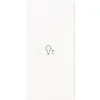 Busch-Jaeger bedieningswip rechts symbool dimmer tbv bedieningselement flex 2-voudig Art Linear studiowit mat (6234-22-44M)