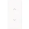 Busch-Jaeger bedieningswip links of rechts met pijlsymbolen tbv bedieningselement flex 2-voudig Art Linear studiowit mat (6232-20-44M)