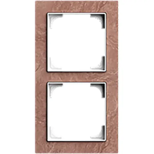 Busch-Jaeger afdekraam 2-voudig Art Linear leisteen Terra Rosso (1722-4097) Busch-Jaeger afdekraam 2-voudig Art Linear leisteen Terra Rosso (1722-4097)