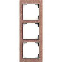 Busch-Jaeger afdekraam 3-voudig Art Linear leisteen Terra Rosso (1723-4097)