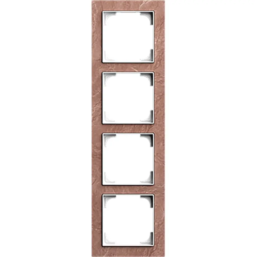 Busch-Jaeger raam 4v leisteen terra rosso (1724-4097)