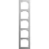 Busch-Jaeger afdekraam 4v aluminium zilv (1725-4073)