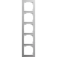 Busch-Jaeger afdekraam 4v aluminium zilv (1725-4073)