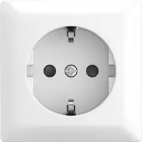 Busch-Jaeger wandcontactdoos randaarde Safety+ opbouw Balance AP wit (20 EAPBJ-524)