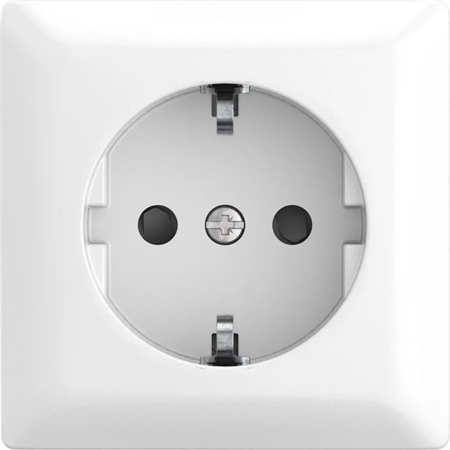 Busch-Jaeger wandcontactdoos randaarde Safety+ opbouw Balance AP wit (20 EAPBJ-524)