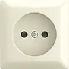 Busch-Jaeger wandcontactdoos zonder randaarde Safety+ opbouw Balance AP creme (20 APBJ-522)