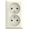 Busch-Jaeger wandcontactdoos zonder randaarde Safety+ 2-voudig opbouw Balance AP creme (202 APBJ-522) Busch-Jaeger wandcontactdoos zonder randaarde Safety+ 2-voudig opbouw Balance AP creme (202 APBJ-522)