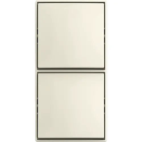 Busch-Jaeger dubbele wisselschakelaar opbouw Balance AP creme (2601/6/2601/6 APJ-522) Busch-Jaeger dubbele wisselschakelaar opbouw Balance AP creme (2601/6/2601/6 APJ-522)
