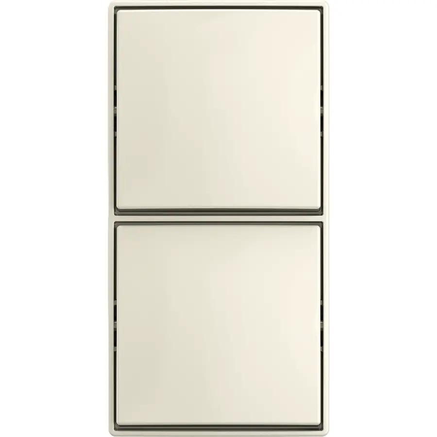 Busch-Jaeger dubbele wisselschakelaar opbouw Balance AP creme (2601/6/2601/6 APJ-522)