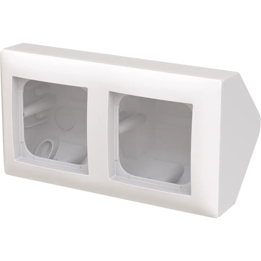 Busch-Jaeger opbouwbak hoek 2v b-ap (1708-914)