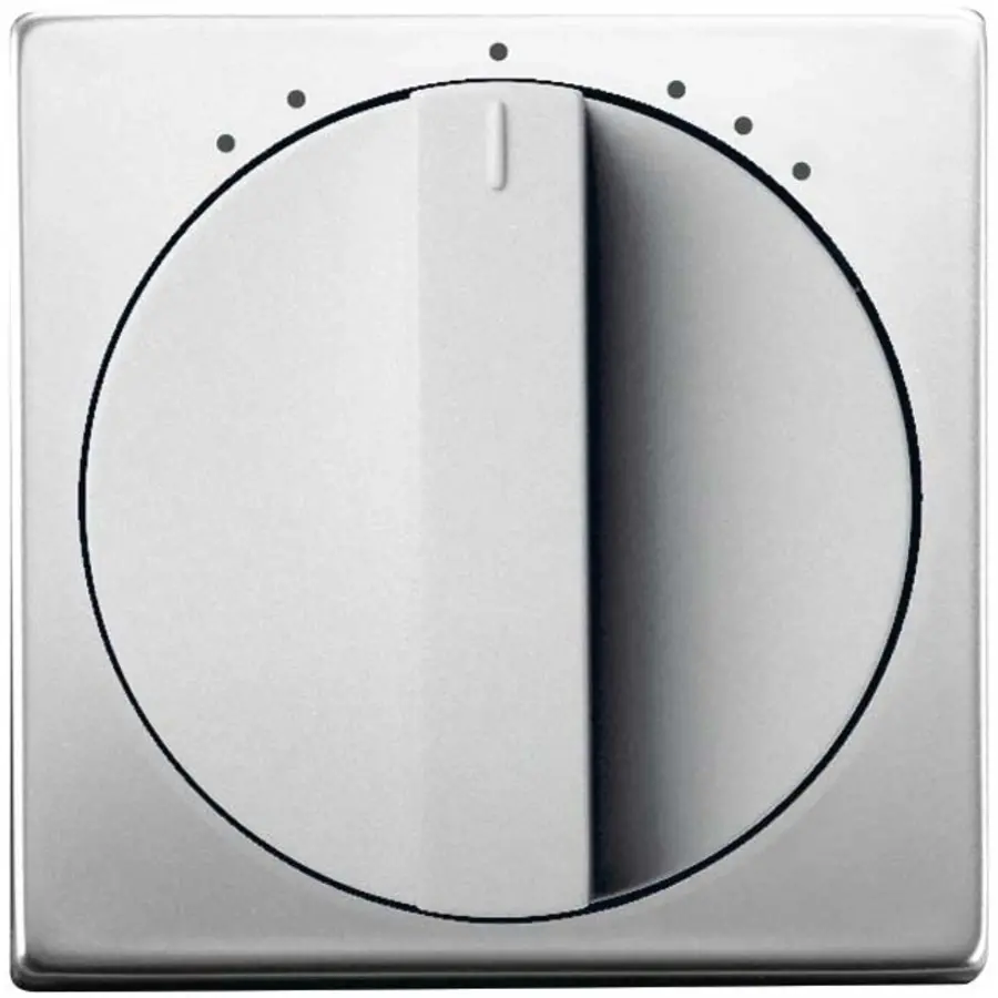 Busch-Jaeger draaiknop driestandenschakelaar Pure Stainless Steel (1740 DRL-866-503)