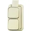 Busch-Jaeger wissel/wisselschakelaar K/P-25 opbouw AP plus creme (2601/6/2601/6 APJ)