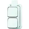 Busch-Jaeger wissel/wisselschakelaar K/P-25 opbouw AP plus wit (2601/6/2601/6 APJW)
