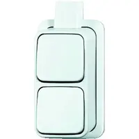 Busch-Jaeger wissel/wisselschakelaar K/P-25 opbouw AP plus wit (2601/6/2601/6 APJW)