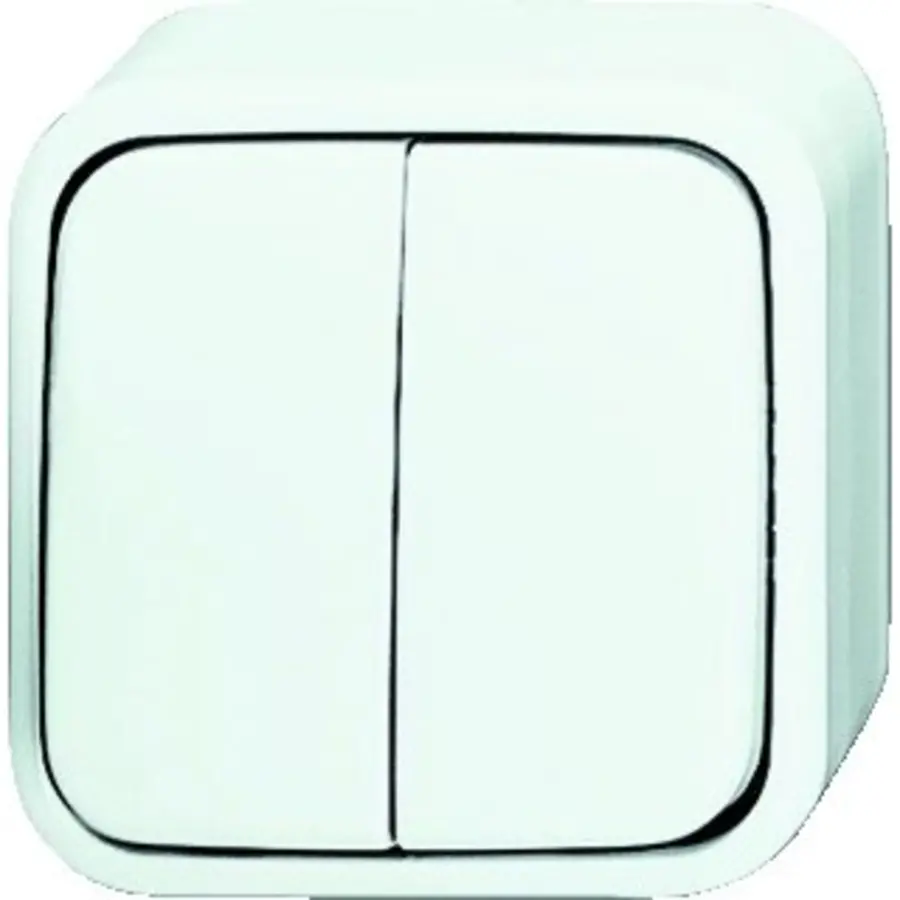 Busch-Jaeger serieschakelaar opbouw AP plus wit (2601/5 AP/11W-503)