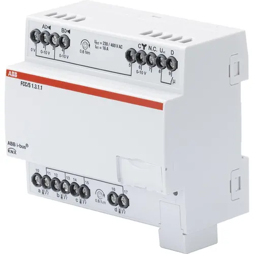 Busch-Jaeger Fan Coil Controller ClimaEco KNX 0-10V 0-10V MDRC (FCC/S1.3.1.1) Busch-Jaeger Fan Coil Controller ClimaEco KNX 0-10V 0-10V MDRC (FCC/S1.3.1.1)