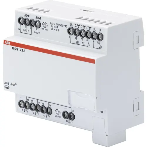 Busch-Jaeger Fan Coil Controller ClimaEco KNX 0-10V 3-stage MDRC (FCC/S1.2.1.1) Busch-Jaeger Fan Coil Controller ClimaEco KNX 0-10V 3-stage MDRC (FCC/S1.2.1.1)