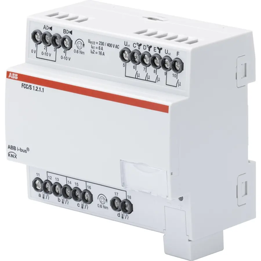 Busch-Jaeger Fan Coil Controller ClimaEco KNX 0-10V 3-stage MDRC (FCC/S1.2.1.1)