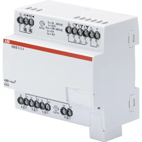 Busch-Jaeger Fan Coil Controller ClimaEco KNX PWM 3-stage MDRC (FCC/S1.1.1.1) Busch-Jaeger Fan Coil Controller ClimaEco KNX PWM 3-stage MDRC (FCC/S1.1.1.1)
