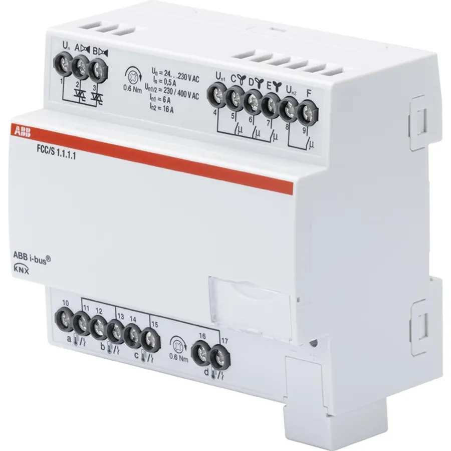 Busch-Jaeger Fan Coil Controller ClimaEco KNX PWM 3-stage MDRC (FCC/S1.1.1.1)
