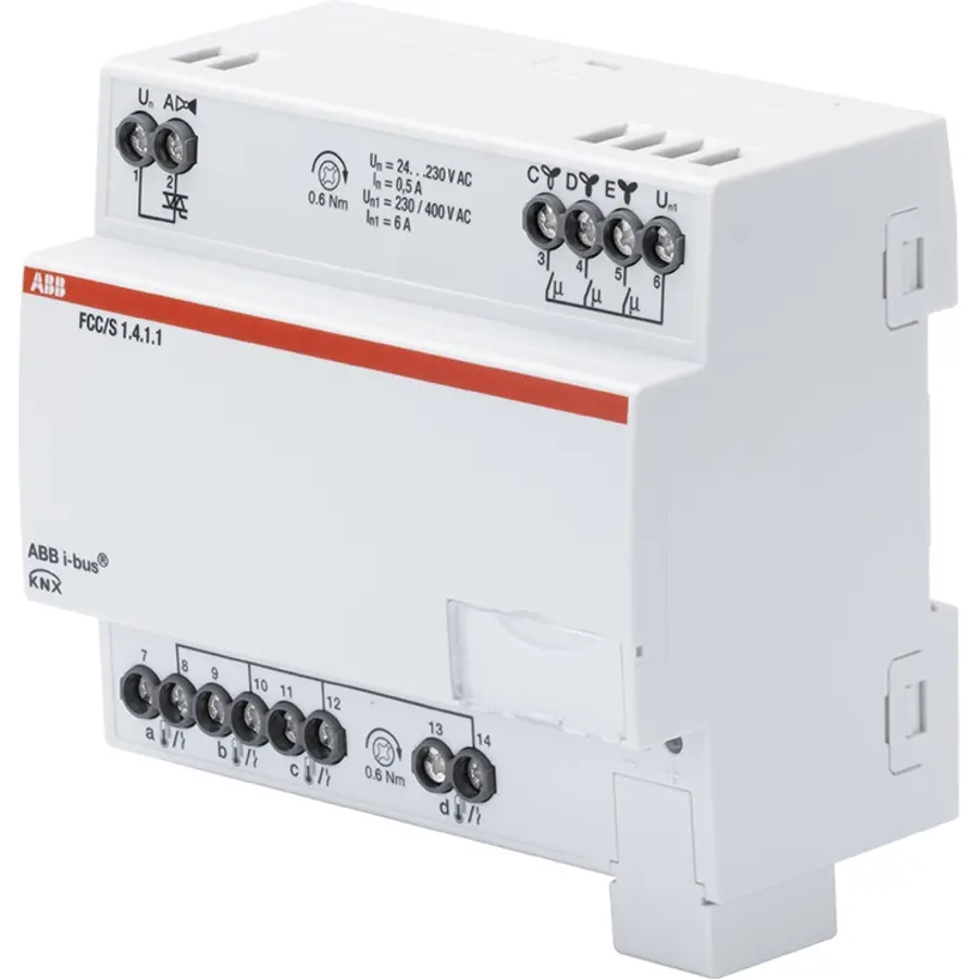 Busch-Jaeger Fan Coil Controller ClimaEco KNX PWM 3-stage MDRC (FCC/S1.4.1.1)