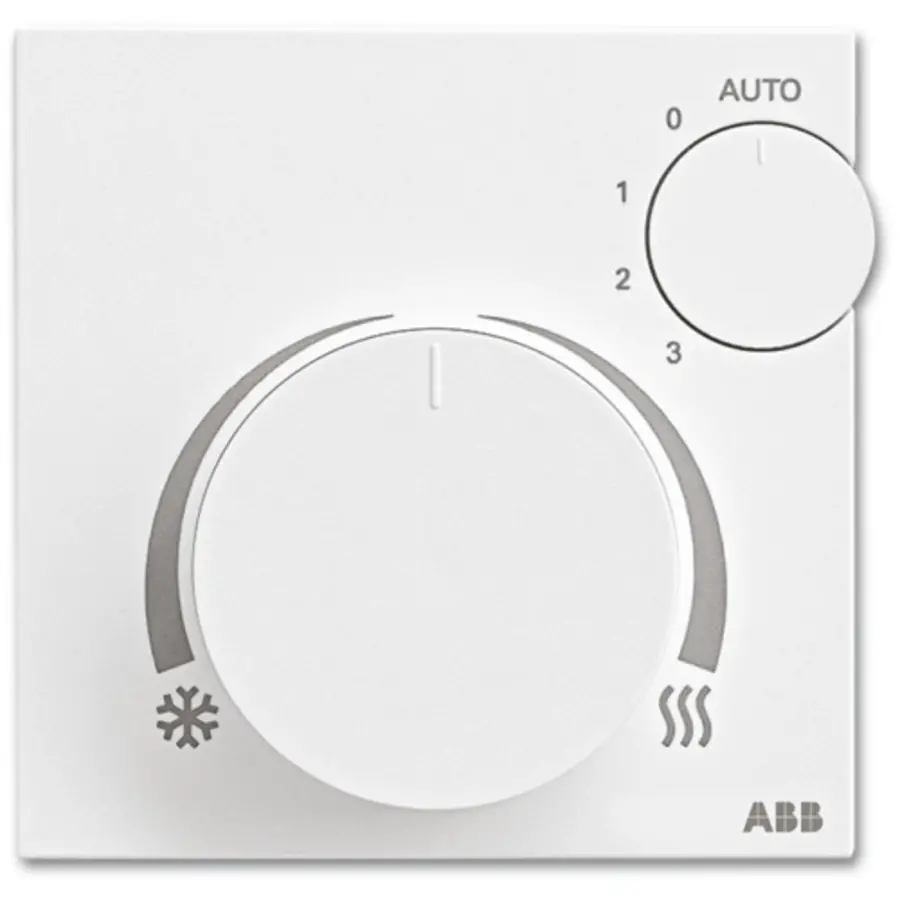 Busch-Jaeger Analoge ruimte control unit ClimaEco temperatuur instelling en fancoil (SAF/A1.0.1-24)